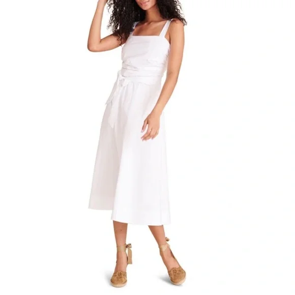 VERONICA BEARDPositano Ruched Bow Midi Dress